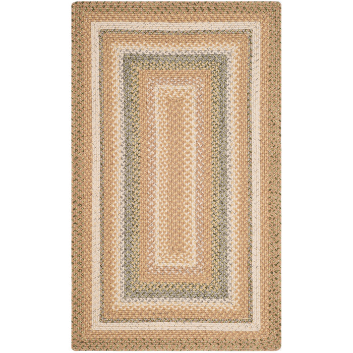 August Grove® Handmade Braided Performance Tan Rug & Reviews Wayfair